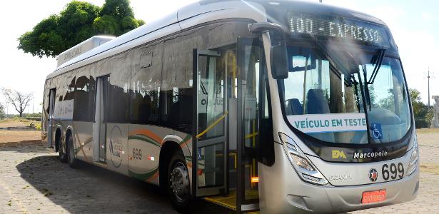 Ônibus Biometano testado em Itaipu Ônibus Biometano testado em Itaipu